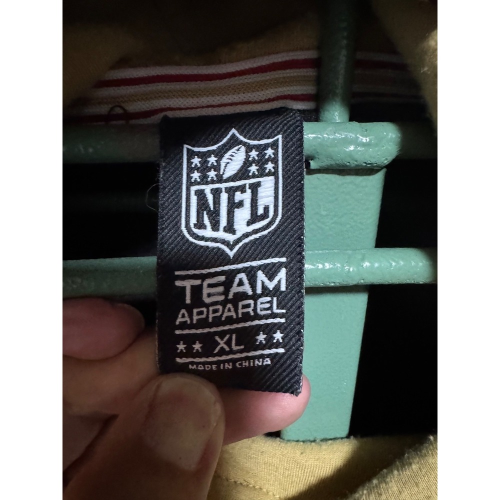 NFL San Francisco 49ers Mens XL Hoodie Red Black Marl Team Apparel Sweatshirt - Picture 3 of 7